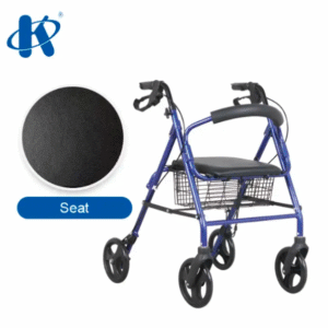 Aluminum Frame 4 Wheeled Four Wheel Walker With Seat Deluxe Design Heavy Duty Rollator KY 9146L - Image 5